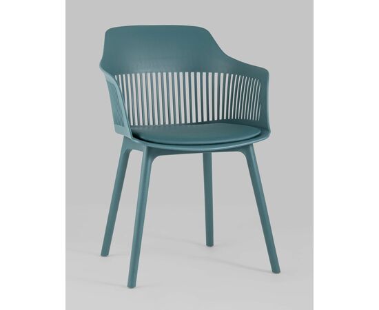 Стул Crocus с подушкой темно-бирюзовый, изображение 2 | Интернет магазин мебели и декора LifeDekor