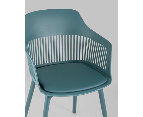Стул Crocus с подушкой темно-бирюзовый, изображение 10 | Интернет магазин мебели и декора LifeDekor
