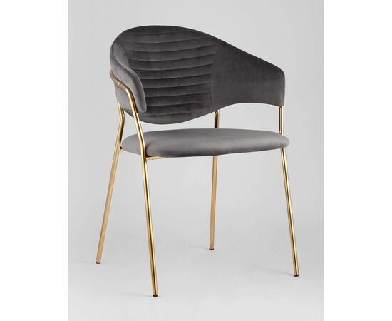Стул Эвита темно-серый, изображение 2 | Интернет магазин мебели и декора LifeDekor
