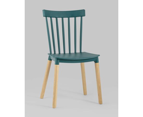 Стул Field пластик темно-бирюзовый, изображение 2 | Интернет магазин мебели и декора LifeDekor