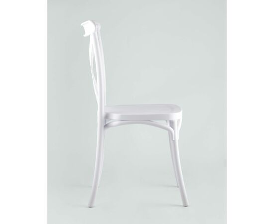 Стул Кроссбэк пластиковый белый, изображение 6 | Интернет магазин мебели и декора LifeDekor