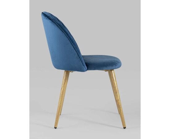 Стул Лион Страйпс велюр голубой, изображение 6 | Интернет магазин мебели и декора LifeDekor