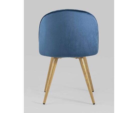 Стул Лион Страйпс велюр голубой, изображение 7 | Интернет магазин мебели и декора LifeDekor
