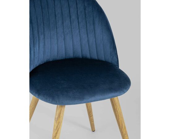 Стул Лион Страйпс велюр голубой, изображение 10 | Интернет магазин мебели и декора LifeDekor