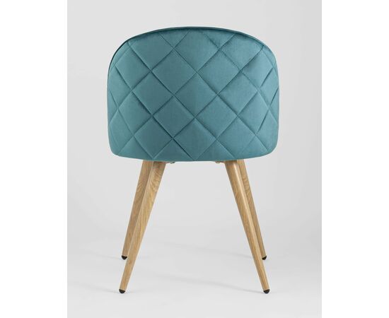 Стул Лион велюр с ромбами аквамарин, изображение 9 | Интернет магазин мебели и декора LifeDekor