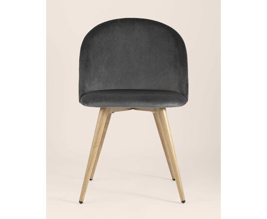 Стул Лион велюр серый, изображение 5 | Интернет магазин мебели и декора LifeDekor