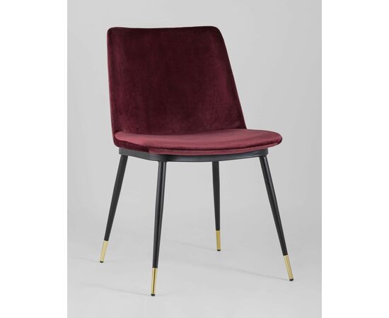 Стул Мелисса велюр бордовый, изображение 2 | Интернет магазин мебели и декора LifeDekor