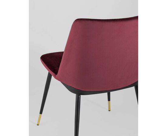 Стул Мелисса велюр бордовый, изображение 9 | Интернет магазин мебели и декора LifeDekor