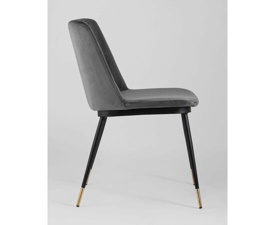 Стул Мелисса велюр темно-серый, изображение 4 | Интернет магазин мебели и декора LifeDekor