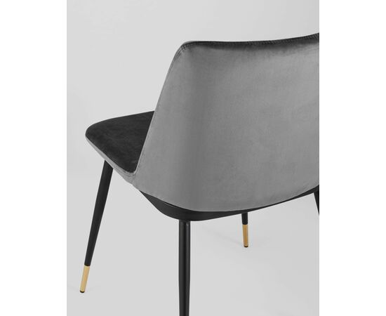 Стул Мелисса велюр темно-серый, изображение 7 | Интернет магазин мебели и декора LifeDekor