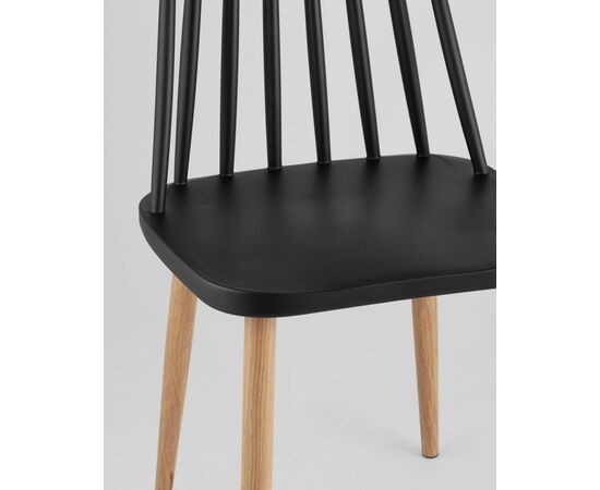 Стул Морган пластиковый черный, изображение 10 | Интернет магазин мебели и декора LifeDekor