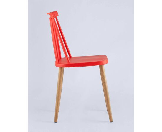 Стул Морган пластиковый красный, изображение 6 | Интернет магазин мебели и декора LifeDekor