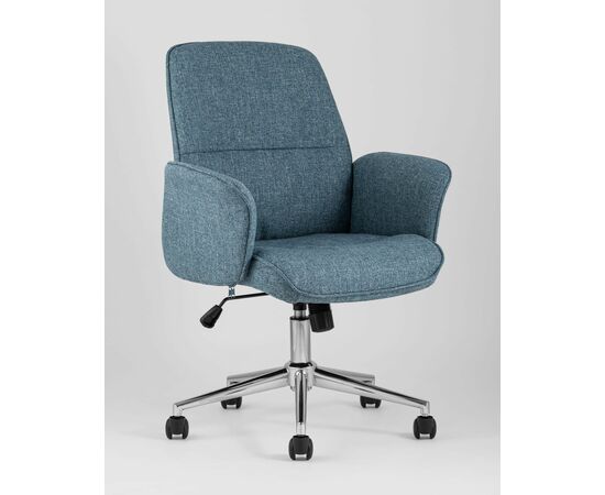 Стул офисный Simona голубой, изображение 2 | Интернет магазин мебели и декора LifeDekor