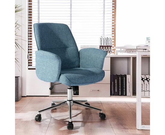 Стул офисный Simona голубой, изображение 3 | Интернет магазин мебели и декора LifeDekor