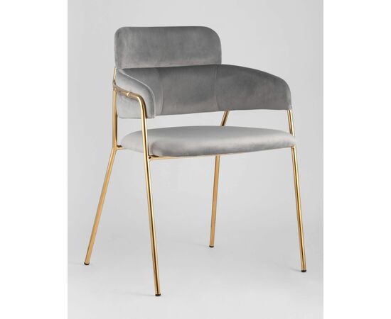 Стул Полин светло-серый, изображение 2 | Интернет магазин мебели и декора LifeDekor