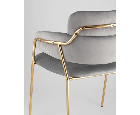 Стул Полин светло-серый, изображение 9 | Интернет магазин мебели и декора LifeDekor