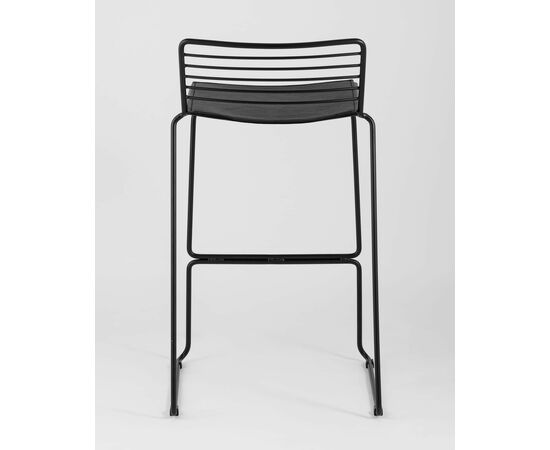 Стул полубарный Danny черный с черной подушкой, изображение 7 | Интернет магазин мебели и декора LifeDekor
