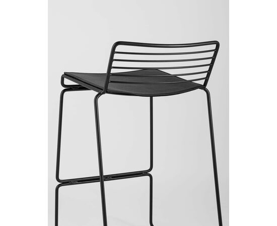 Стул полубарный Danny черный с черной подушкой, изображение 9 | Интернет магазин мебели и декора LifeDekor