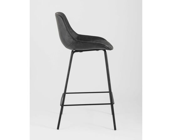 Стул полубарный TEXAS экокожа серый, изображение 4 | Интернет магазин мебели и декора LifeDekor