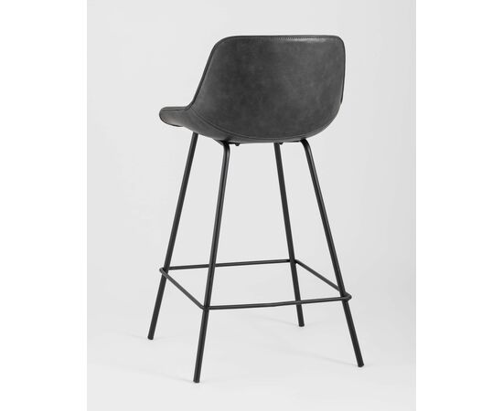 Стул полубарный TEXAS экокожа серый, изображение 6 | Интернет магазин мебели и декора LifeDekor