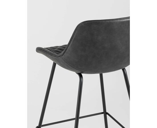 Стул полубарный TEXAS экокожа серый, изображение 7 | Интернет магазин мебели и декора LifeDekor