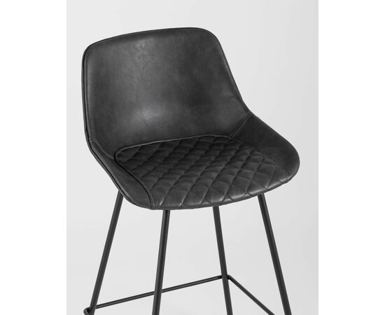 Стул полубарный TEXAS экокожа серый, изображение 8 | Интернет магазин мебели и декора LifeDekor