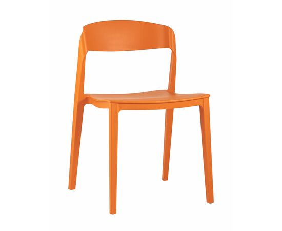 Стул Moris пластик оранжевый | Интернет магазин мебели и декора LifeDekor