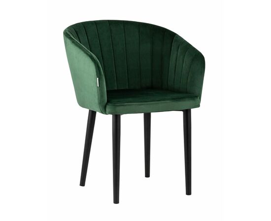 Стул с подлокотниками Нейтон велюр зеленый | Интернет магазин мебели и декора LifeDekor