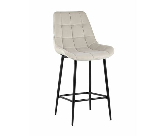 Стул полубарный Флекс велюр бежевый | Интернет магазин мебели и декора LifeDekor