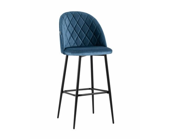 Стул барный Марсель велюр пыльно-синий | Интернет магазин мебели и декора LifeDekor