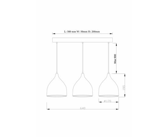 Подвесной светильник Moderli V1401-3P Ria 3*E27*60W, изображение 7 | Интернет магазин мебели и декора LifeDekor