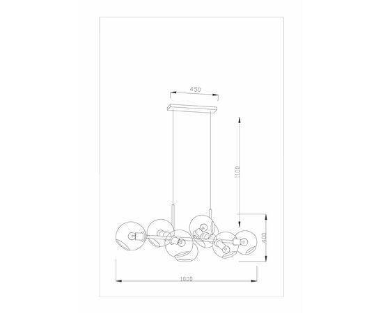 Подвесная люстра Moderli V2171-P Long 8*E27*60W, изображение 10 | Интернет магазин мебели и декора LifeDekor