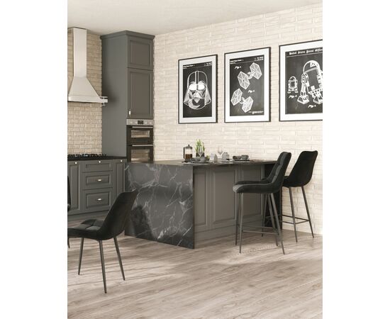 Стул полубарный Флекс велюр черный, изображение 4 | Интернет магазин мебели и декора LifeDekor