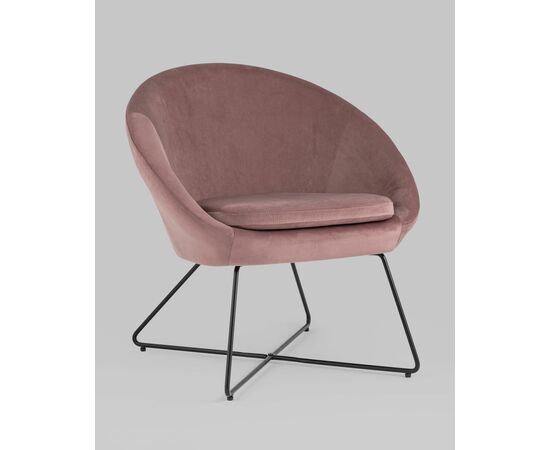 Кресло Колумбия пыльно-розовое, изображение 2 | Интернет магазин мебели и декора LifeDekor