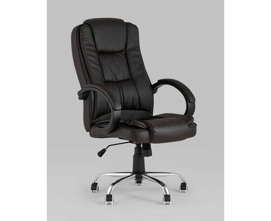 Кресло руководителя TopChairs Atlant коричневое, изображение 2 | Интернет магазин мебели и декора LifeDekor