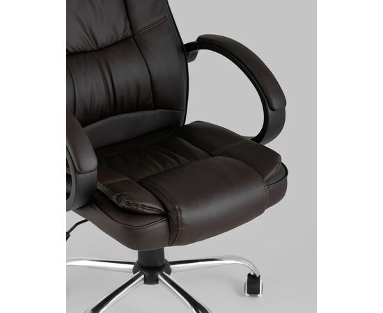 Кресло руководителя TopChairs Atlant коричневое, изображение 10 | Интернет магазин мебели и декора LifeDekor