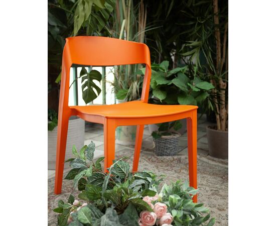 Стул Moris пластик оранжевый, изображение 9 | Интернет магазин мебели и декора LifeDekor