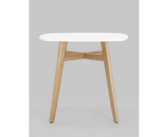 Стол обеденный Target 80*80 белый ножки массив бука, изображение 6 | Интернет магазин мебели и декора LifeDekor