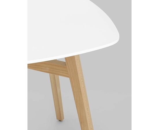 Стол обеденный Target 80*80 белый ножки массив бука, изображение 8 | Интернет магазин мебели и декора LifeDekor