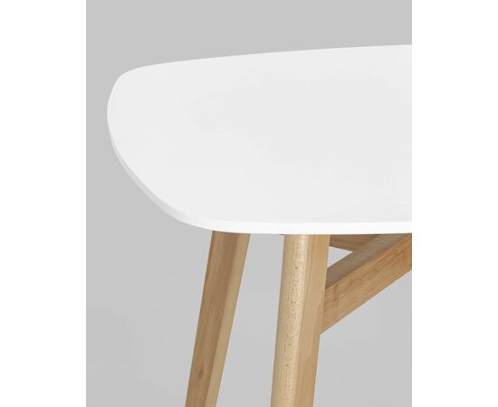 Стол обеденный Target 80*80 белый ножки массив бука, изображение 9 | Интернет магазин мебели и декора LifeDekor