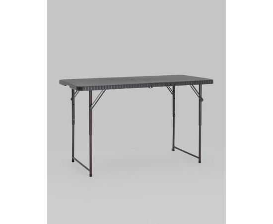 Стол складной чемодан пластиковый Кейт 120 коричневый, изображение 2 | Интернет магазин мебели и декора LifeDekor