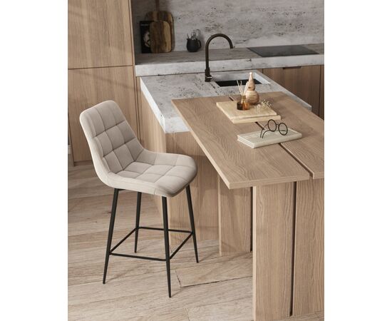 Стул барный Флекс велюр бежевый, изображение 9 | Интернет магазин мебели и декора LifeDekor