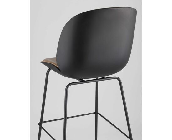 Стул барный Beetle PU со спинкой бежевый, изображение 8 | Интернет магазин мебели и декора LifeDekor