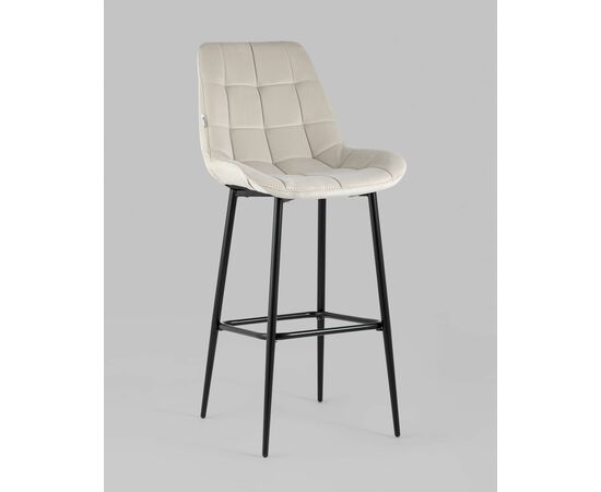 Стул барный Флекс велюр бежевый, изображение 2 | Интернет магазин мебели и декора LifeDekor