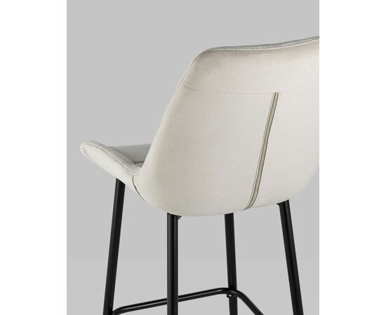 Стул барный Флекс велюр бежевый, изображение 14 | Интернет магазин мебели и декора LifeDekor