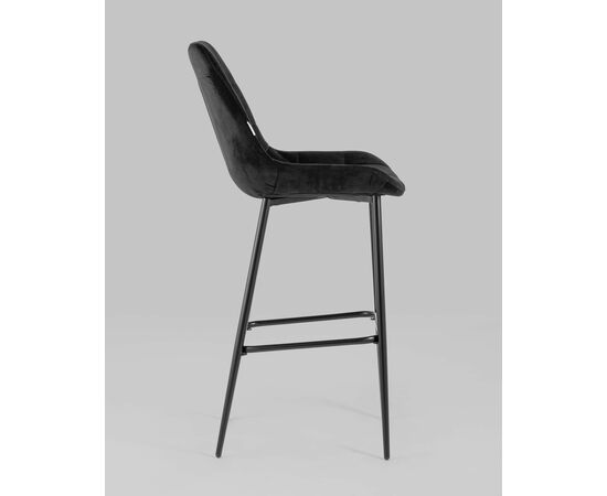 Стул барный Флекс велюр черный, изображение 4 | Интернет магазин мебели и декора LifeDekor