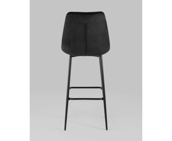Стул барный Флекс велюр черный, изображение 5 | Интернет магазин мебели и декора LifeDekor