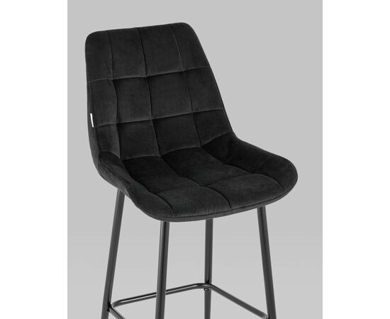 Стул барный Флекс велюр черный, изображение 8 | Интернет магазин мебели и декора LifeDekor