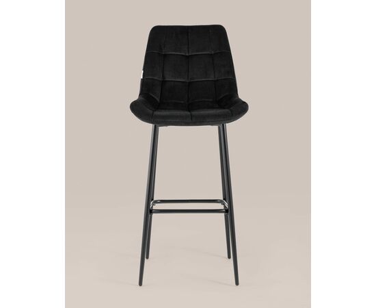 Стул барный Флекс велюр черный, изображение 3 | Интернет магазин мебели и декора LifeDekor
