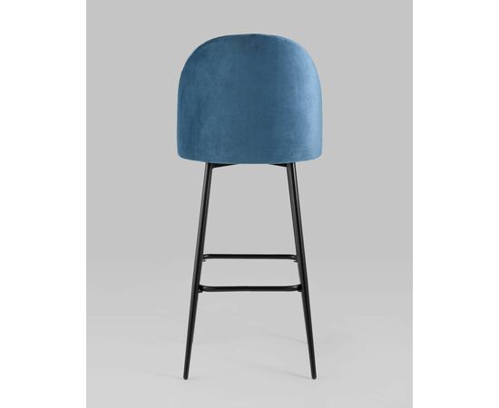 Стул барный Марсель велюр пыльно-синий, изображение 5 | Интернет магазин мебели и декора LifeDekor